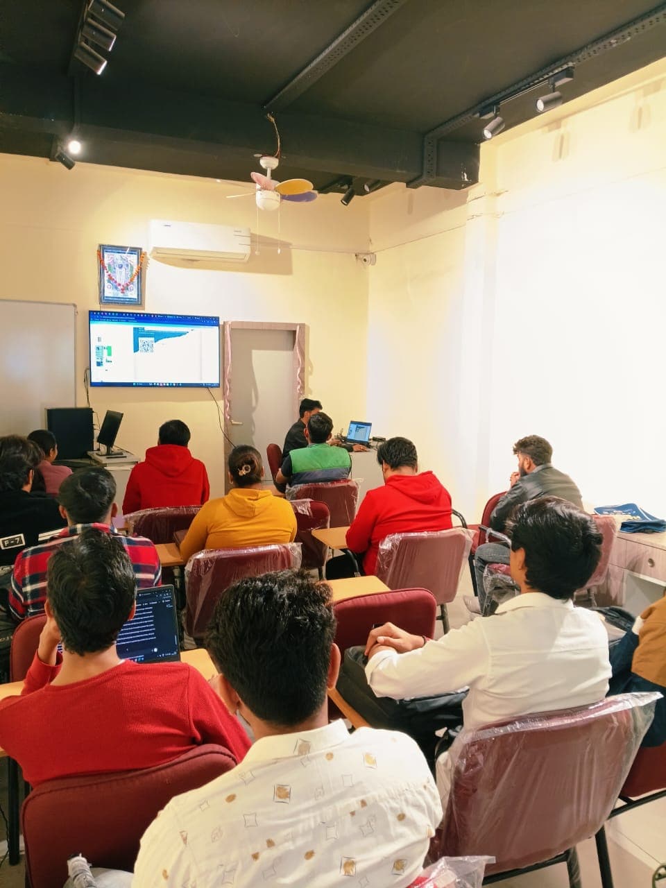 Students in class